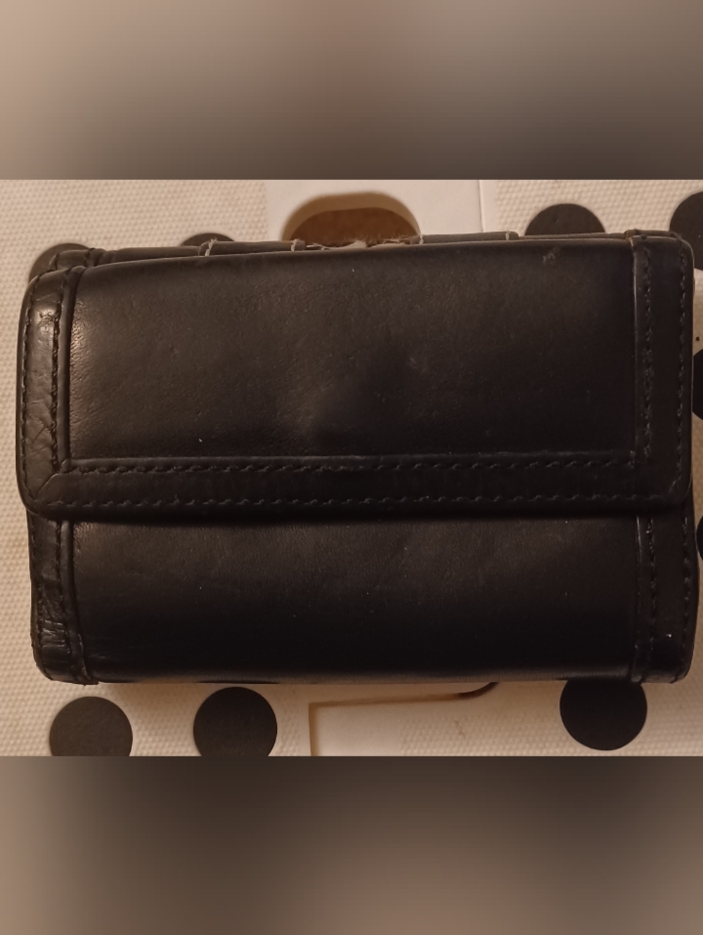Coach Black leather small wallet. - Picture 2 of 5